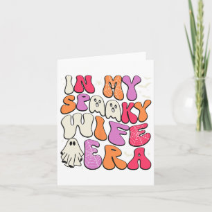 Groovy In My Spooky Wife Era Halloween Party Funny Card