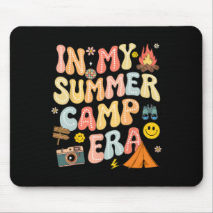 Groovy In My Summer Camp Era Camping Crew Last Day Mouse Pad