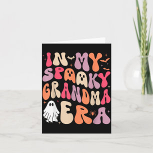 Groovy in Spooky Grandma Era Halloween Party Funny Card