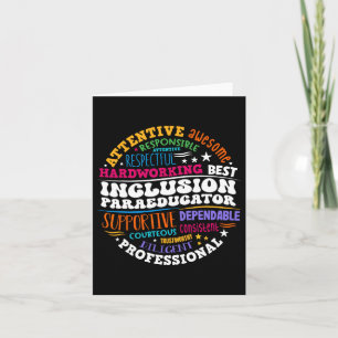 Groovy Inclusion Paraeducator - Special Education  Card