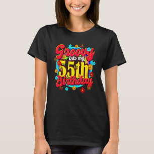 Groovy Into My 55th Birthday 55 Years Old T-Shirt