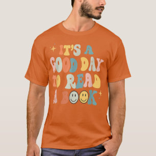 Groovy It's A Good Day To Read A Book Bookworm Boo T-Shirt