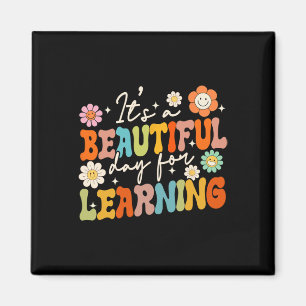 Groovy Its Beautiful Day For Learning Back To Scho Magnet