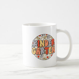 Groovy Kindergarten Vibes Retro Teachers Kids Ck T Coffee Mug