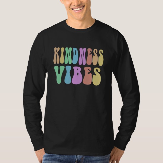 Groovy KINDNESS VIBES Choose Retro Be Kind Ninja A T-Shirt (Front)