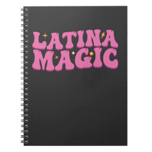 Groovy Latina Magic Cute Pink Notebook