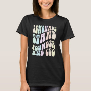Groovy LEMONADE STAND FOUNDER AND CEO Boss in Trai T-Shirt
