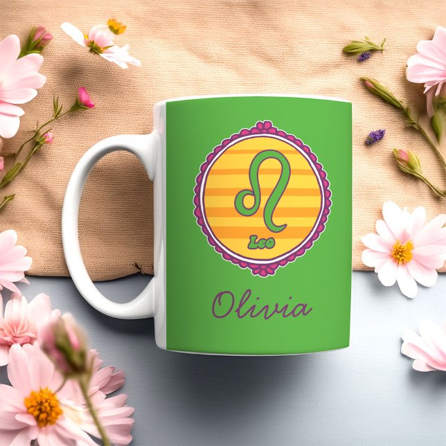 Groovy Leo Custom Coffee Mug (Creator Uploaded)