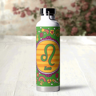 Groovy Leo Custom Water Bottle