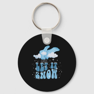 Groovy Let It Snow Pct Patient Care Tech Nurse Chr Key Ring