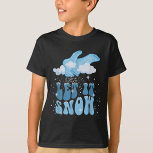Groovy Let It Snow Pct Patient Care Tech Nurse Chr T-Shirt