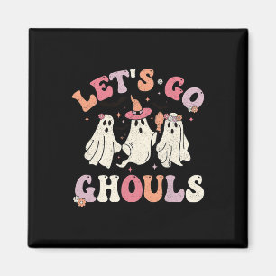 Groovy Let's Go Ghouls Halloween Ghost Outfit For Magnet