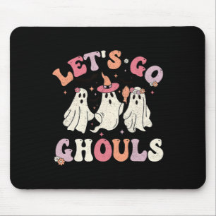 Groovy Let's Go Ghouls Halloween Ghost Outfit For  Mouse Pad