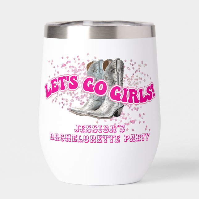 Groovy Let's Go Girls Western Bachelorette Party (Back)