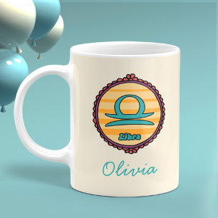 Groovy Libra Custom Coffee Mug