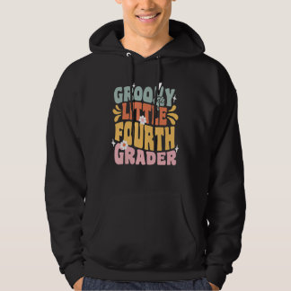 Groovy Little Fourth Grader First Day Of School Ma Hoodie