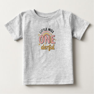 Groovy Little Miss ONE-derful 1st Birthday Tee