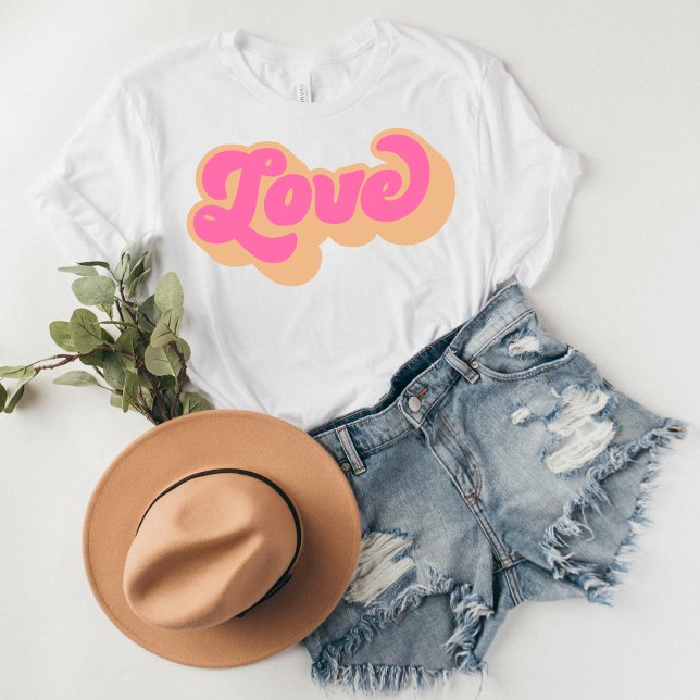 Groovy Love Valentine’s Day Shirt Retro 70s-Inspo (Groovy Love, Retro Vibes, 70s Style, Love Peacefully, Funky Valentine's Day, Heartfelt Groove, Vinta)