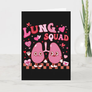 Groovy Lung Squad Respiratory Therapist Valentine' Card