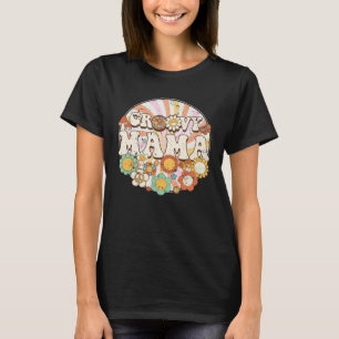 Groovy Mama Retro Rainbow Colorful Flower Mothers  T-Shirt