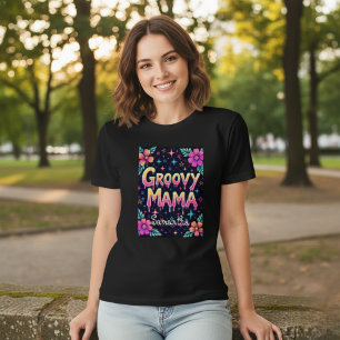Groovy Mama T-Shirt Tri-Blend Shirt