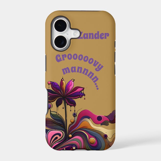 "Groovy Man..." Flower Customisable (Back)