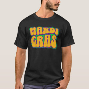 Groovy Mardi Gras Vintage Retro Masquerade Costume T-Shirt