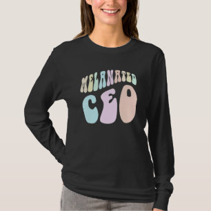 Groovy MELANATED CEO Black Business Owner Milliona T-Shirt