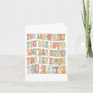 Groovy Mental Health Awareness You _1 Card