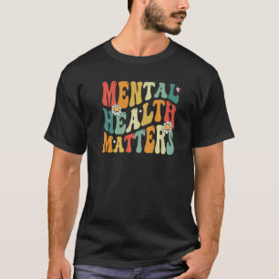 Groovy Mental Health Matters Human Brain Illness A T-Shirt