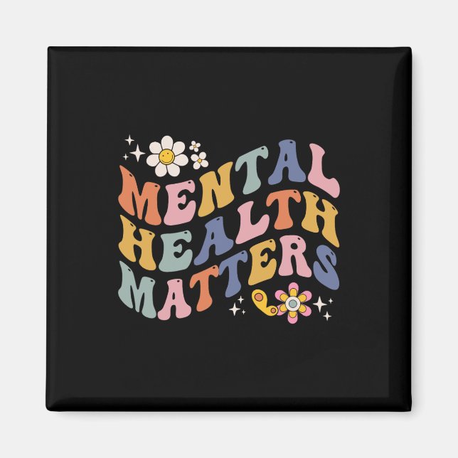 Groovy Mental Health Problems Human Brain Illness  Magnet (Front)