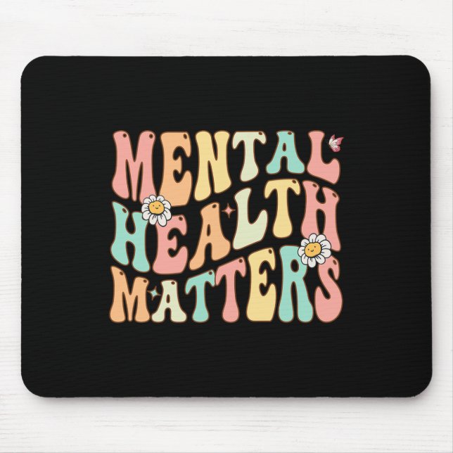Groovy Mental Health Problems Human Brain Illness  Mouse Pad (Front)