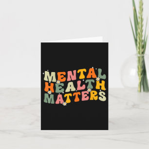Groovy Mental Health S Human Brain Illness Awarene Card
