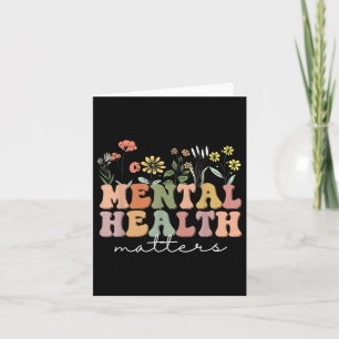 Groovy Mental Health S Human Brain Illness Awarene Card