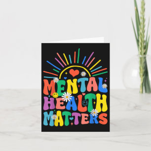 Groovy Mental Health S Mental Health Awareness Mon Card