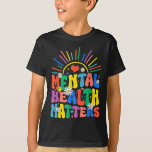 Groovy Mental Health S Mental Health Awareness Mon T-Shirt