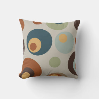 Groovy Mid Century Modern Throw Pillow