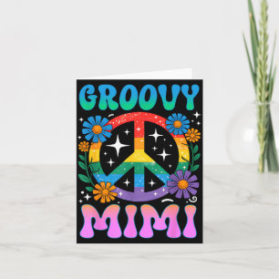 Groovy Mimi Floral Hipe Funny Mother's Day Mom Wom Card