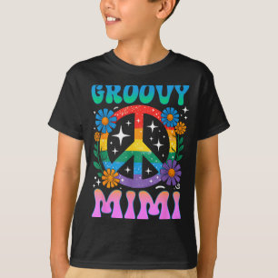 Groovy Mimi Floral Hipe Funny Mother's Day Mom Wom T-Shirt
