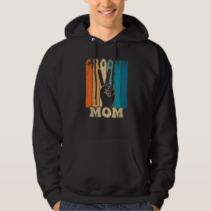 Groovy Mom 70s Aesthetic Nostalgia 1970's Retro Mo Hoodie