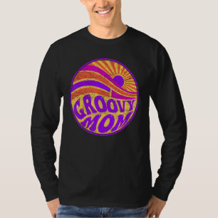 Groovy Mom 70s Aesthetic Nostalgia 1970's Retro Mo T-Shirt