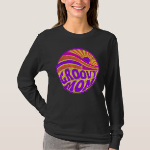 Groovy Mom 70s Aesthetic Nostalgia 1970's Retro Mo T-Shirt