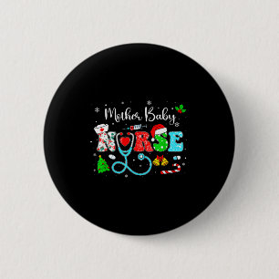 Groovy Mother Baby Nurse Christmas Matching Xmas N 6 Cm Round Badge