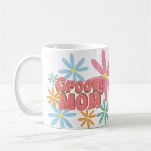 Groovy Mother's Day Mum Flowers Photo Coffee Mug