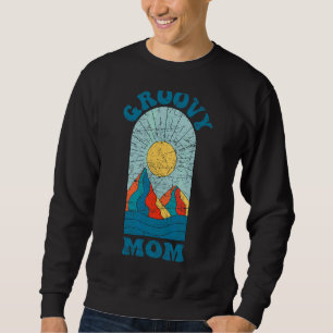 Groovy Mum 70s Aesthetic Nostalgia 1970's Retro Hi Sweatshirt