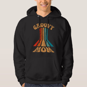 Groovy Mum 70s Aesthetic Nostalgia 1970's Retro Mo Hoodie