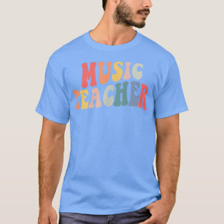 Groovy Music Teacher Pocket Tee Teacher Back To Sc