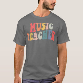 Groovy Music Teacher Team  Teacher Back To School  T-Shirt