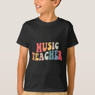 Groovy Music Teacher Team Teacher Back To School T-Shirt