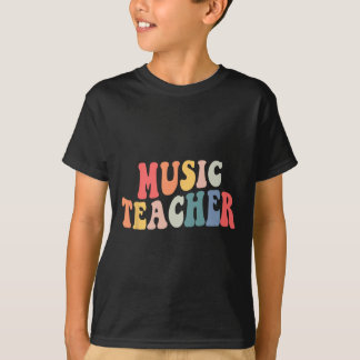 Groovy Music Teacher Team  Teacher Back To School  T-Shirt